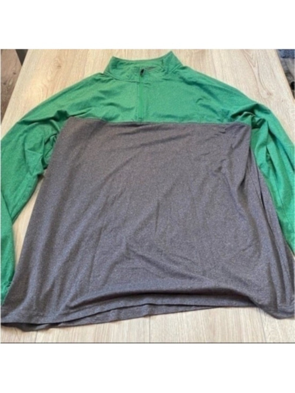 Colosseum green grey quarter zip sweatshirt sweater